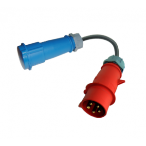 adaptador 32A trifásico para 32A monofásico