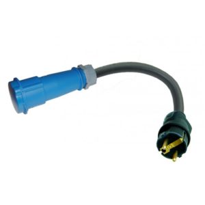 Adaptador schuko para 32A monofásico