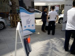 stand de lugenergy en I Feria del Vehículo Eléctrico de Albatera