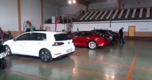 Exposición de coches Jornada vehículos eléctricos