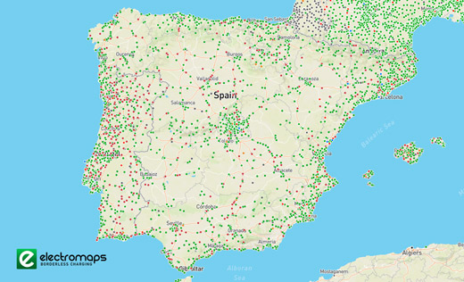 Electromaps, mapa de cargadores publicos