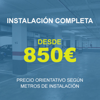 Precio de una instalación en garaje comunitario