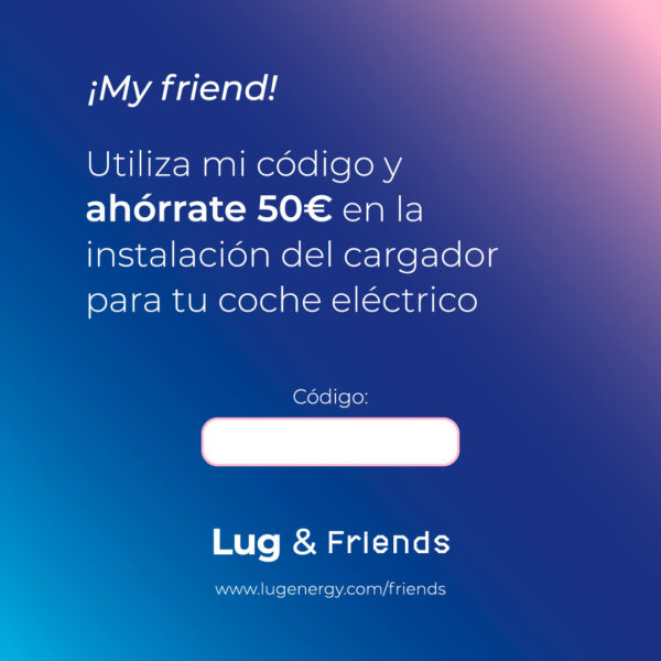 Plantilla en formato post para compartir en redes sociales Lug&Friends