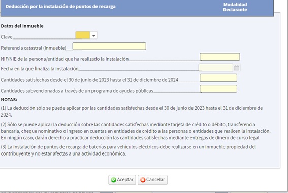 Deducción IRPF para coches eléctricos y puntos de recarga - Declaración ...